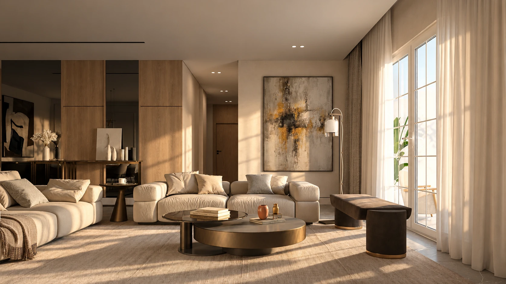 Residential interior — enhanced design visualization