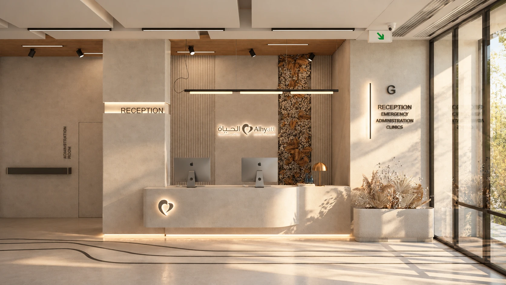 Commercial interior — enhanced design visualization