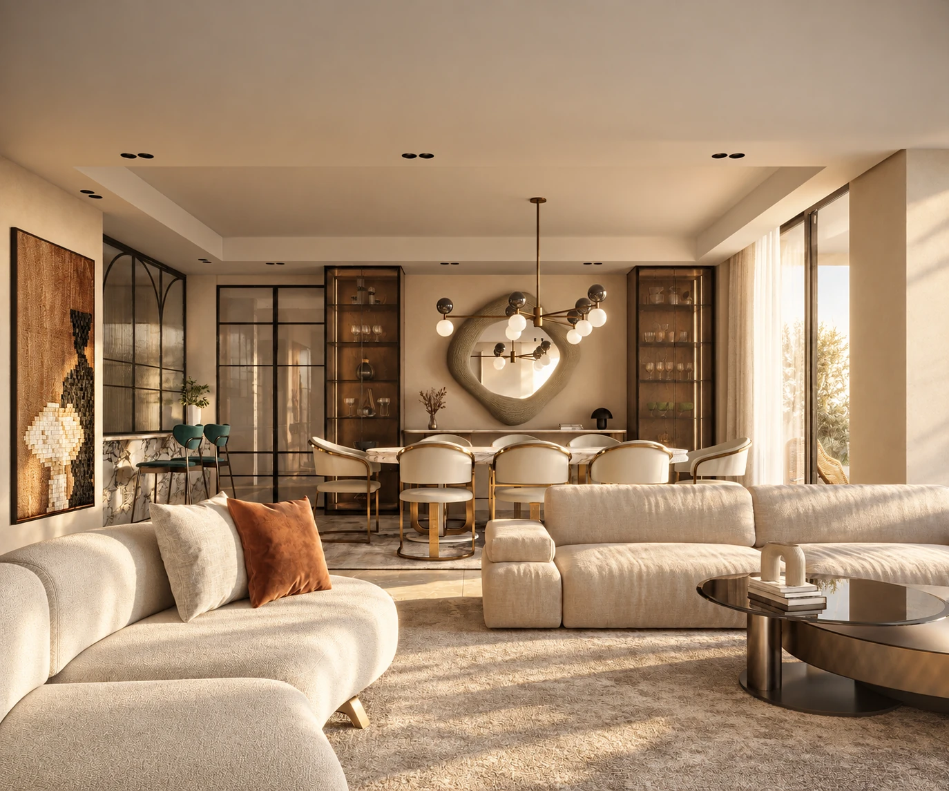 Residential interior — enhanced design visualization